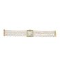 Chanel Mademoiselle Akoya Pearl and Gold Watch Front