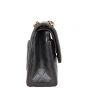 Chanel Two Tone CC Double Flap Medium Side