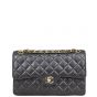 Chanel Two Tone CC Double Flap Medium Front