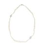 Chanel CC Glass Pearl Long Necklace Front