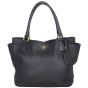 Prada Vitello Daino Side Pocket Tote Front