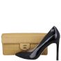 Chanel East-West Chocolate Bar Flap Bag Shoe