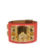 Hermes Collier de Chien Bracelet (red epsom) Front