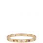 Cartier Love Bracelet 18k Rose Gold Sapphire Garnet and Amethyst Back