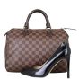 Louis Vuitton Speedy 30 Damier Ebene Shoe