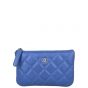 Chanel Classic O-Case Mini (blue) Front