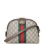 Gucci Ophidia GG Supreme Small Shoulder Bag Front with Strap