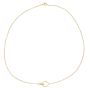Cartier Interlocking Love Necklace 18k Yellow Gold