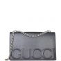 Gucci XL Logo Chain Shoulder Bag Front with strap