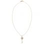 Tiffany & Co 18k Rose Gold Diamond Petals Key Pendant Front