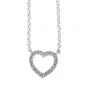 Tiffany & Co 18k White Gold Diamond Heart Pendant