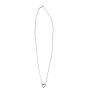Tiffany & Co 18k White Gold Diamond Heart Pendant Back