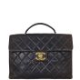 Chanel CC Quilted Briefcase (vintage) Front