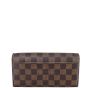 Louis Vuitton Sarah Wallet Damier Ebene Back