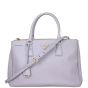 Prada Saffiano Lux Galleria Double Zip Tote Medium Front with Strap