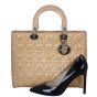 Dior Lady Dior Large Patent (beige) Shoe