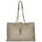 Saint Laurent Chevron Shopping Tote Front