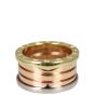 Bvlgari B.Zero1 18k White, Yellow and Rose Gold Three Band Ring