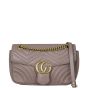 Gucci GG Marmont Matelasse Small Shoulder Bag Front Showing Strap