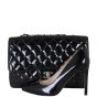 Chanel Classic Single Flap Jumbo Patent Shoe