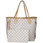 Louis Vuitton Neverfull MM Damier Azur Front Showing Pouch