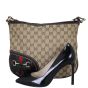 Gucci GG Supreme Canvas Horsebit Tassel Messenger Shoe