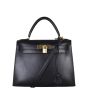 Hermes Kelly 28 Sellier Boxcalf Front With Strap