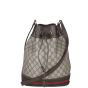 Gucci GG Supreme Ophidia Bucket Bag Front With Strap