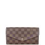 Louis Vuitton Sarah Wallet Damier Ebene Front