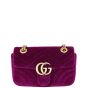 Gucci GG Marmont Mini Velvet Shoulder Bag Front