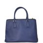 Prada Saffiano Lux Double Zip Tote Medium Back