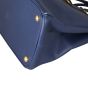 Prada Saffiano Lux Double Zip Tote Medium Corner Close Up