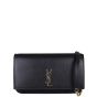 Saint Laurent Cassandre Phone Holder on Chain Front With Strap