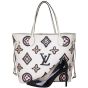 Louis Vuitton Neverfull MM Wild at Heart Giant Monogram With Pouch Shoe