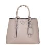 Prada Saffiano Cuir Double Bag Large Front