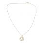 Tiffany & Co. Atlas Pendant 18k Yellow Gold Diamond Necklace