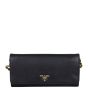 Prada Saffiano Wallet on Chain Front