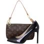Louis Vuitton Pochette Accessoires Monogram Long Strap Shoe