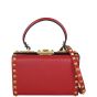 Valentino Rockstud Alcove Box Bag Front with Strap
