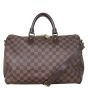 Louis Vuitton Speedy 35 Bandouliere Damier Ebene Front With Strap