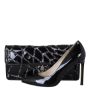 Chanel East West Scale Flap Bag Patent | Black
