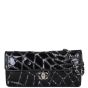 Chanel East West Scale Flap Bag Patent | Black