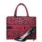 Dior Book Tote Medium Leopard Shoe