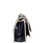 Chanel Chocolate Bar Flap Shoulder Bag Patent Side