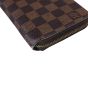 Louis Vuitton Zippy Wallet Damier Ebene Corner Close Up