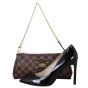 Louis Vuitton Eva Pochette Damier Ebene Shoe