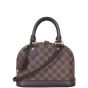 Louis Vuitton Alma BB Damier Ebene Front With Strap