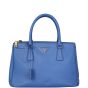 Prada Saffiano Lux Galleria Double Zip Tote Small Front