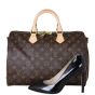 Louis Vuitton Speedy 35 Bandouliere Monogram Shoe