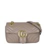 Gucci GG Marmont Matelasse Small Shoulder Bag Front With Strap